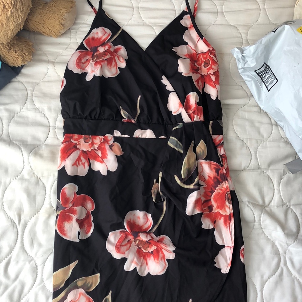 High low floral dress